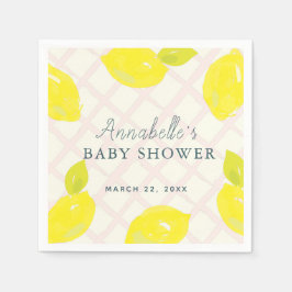 Handmålad Rosa, babykläder, blöjor Pappersservett