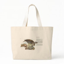 Handmålad Skriv ut Hawksbill Turtle Tote