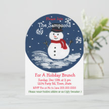 Handmålad Snögubbe PERSONALIZE Arch