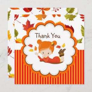 Handmålad Tack för höstmynning