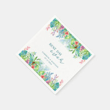 Handmålad tropisk blomma Bröllop