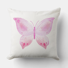 Handmålad utskrift av fjäril kudde