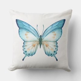 Handmålad utskrift av fjäril kudde