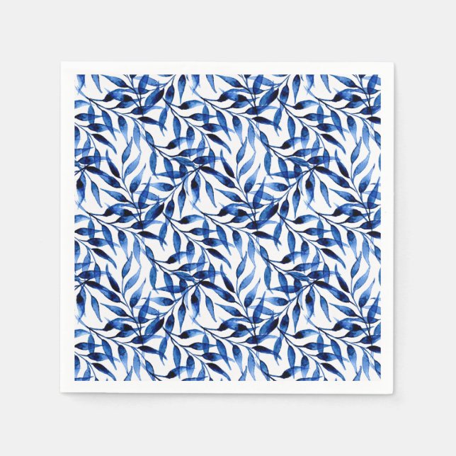 Handmålad vattenfärg Bläck Mönster Pappersservett (Framsidan)