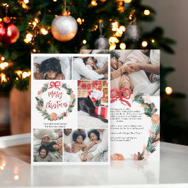 Handmålad vattenfärg God jul 6 Foton Julkort