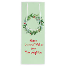 Handmålad vattenfärg Julens Helgdag Utandning