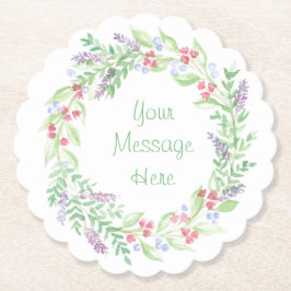 Handmålad vattenfärgad Blommigt Utandning Underlägg Papper