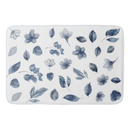 Handmålad vattenfärgsInslag i Färg hösten Badrumsmatta