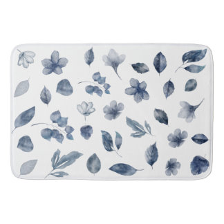 Handmålad vattenfärgsInslag i Färg hösten Badrumsmatta