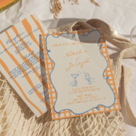 Handmålad vit vit vit färg allt på en Bröllop Inbjudningar