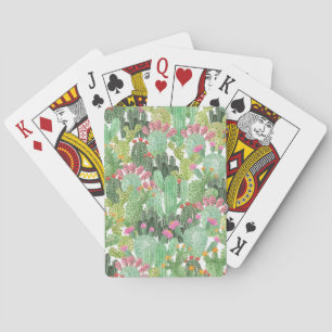 Handmålade aktuarier: Grönten Desert Casinokort