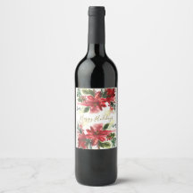 Handmålade akvarell julstjärnor