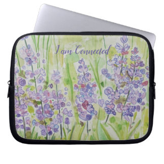 Handmålade blommor jag är ansluten till - Laptop s Fodral