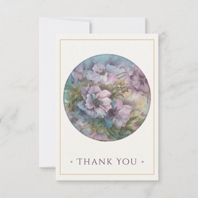 Handmålade emones - tack vare ditt kort - Plum & G (Framsida)