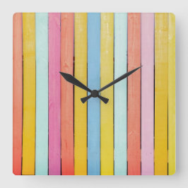 Handmålade fästpunktsbiljetter fyrkantig klocka