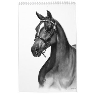 Handmålade hästar kalender