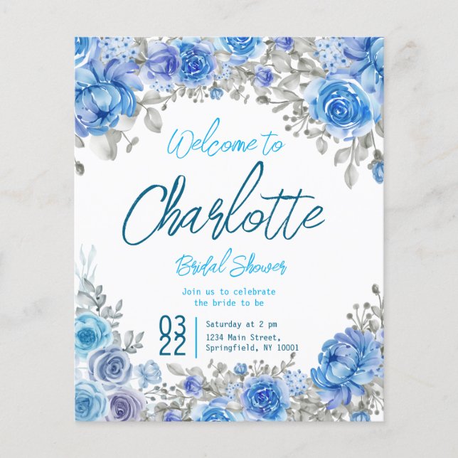 Handmålade Möhippor för vattenfärgsfärgade Blommig Flygblad (Framsidan)