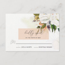 Handmålade oljeblommor Bröllop OSA i persikor