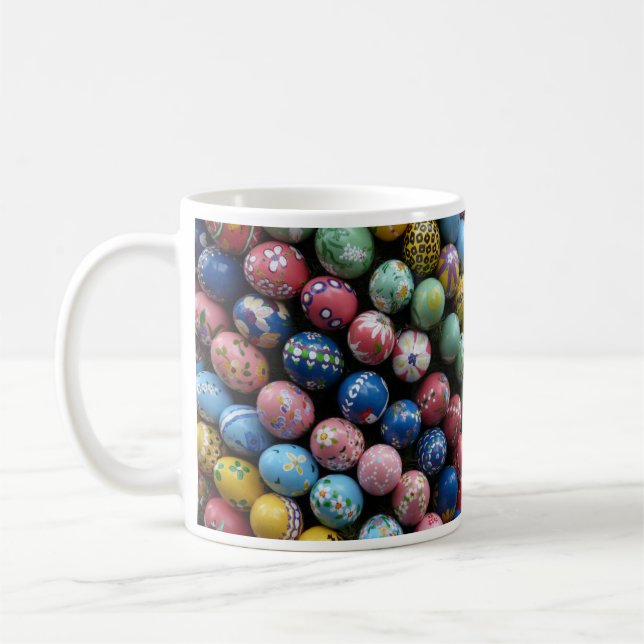 Handmålade Påskägg Mugg (Vänster)