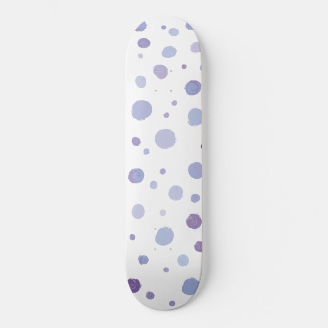 handmålade prickar mini skateboard bräda 18,5 cm (Framsida)