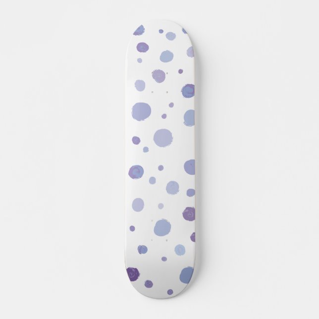 handmålade prickar mini skateboard bräda 18,5 cm (Framsida)