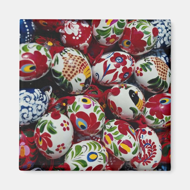 Handmålade snäckor, Budapest, Ungern Magnet (Framsidan)