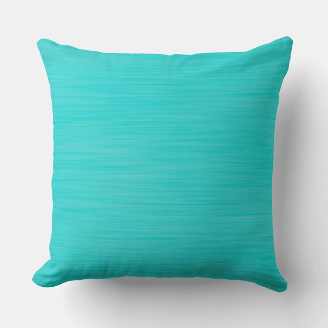 Handmålat Aqua Blue Kudde (Framsida)