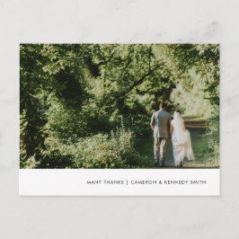 Handmålat blått marble Tack vykort