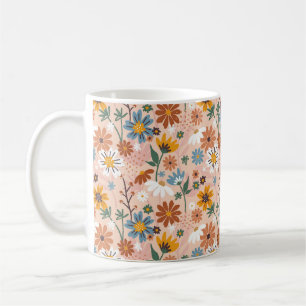 Handmålat Blommönster-23136 Kaffemugg