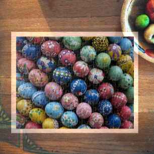Handmålat Påskägg Puzzle Pussel