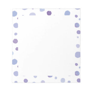 handmålat polka dots anteckningsblock