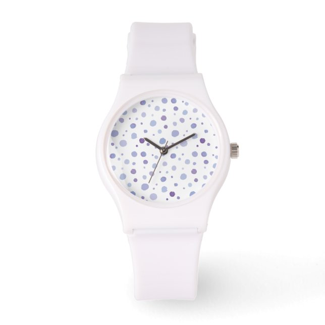 handmålat polka dots armbandsur (Framsida)