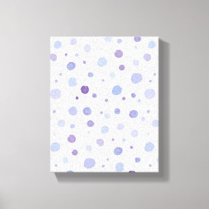 handmålat polka dots canvastryck