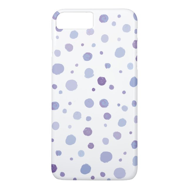 handmålat polka dots Case-Mate iPhone skal (Baksida)