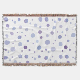 handmålat polka dots filt