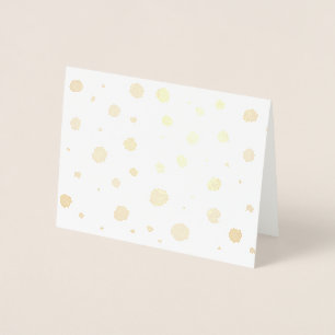 handmålat polka dots folierat kort