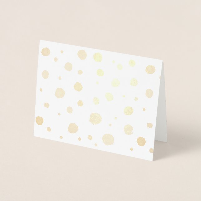 handmålat polka dots folierat kort (Framsida)