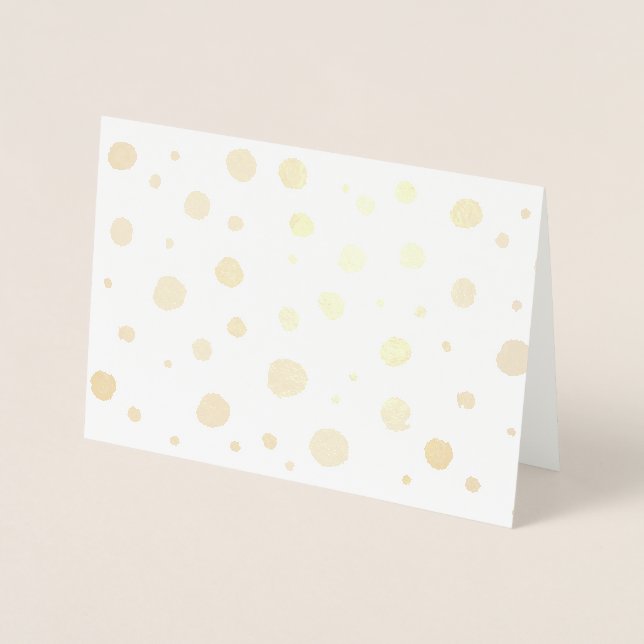 handmålat polka dots folierat kort (Framsida)