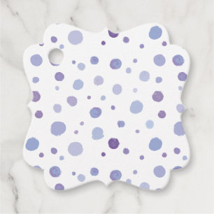 handmålat polka dots gåvor etiketter