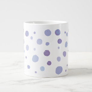handmålat polka dots jumbo mugg