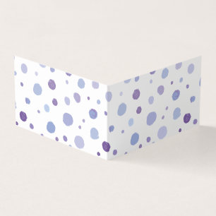 handmålat polka dots kort