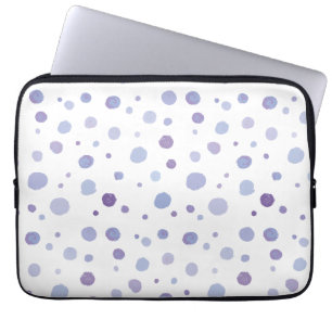 handmålat polka dots laptop fodral