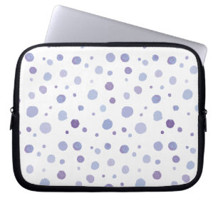 handmålat polka dots laptop fodral