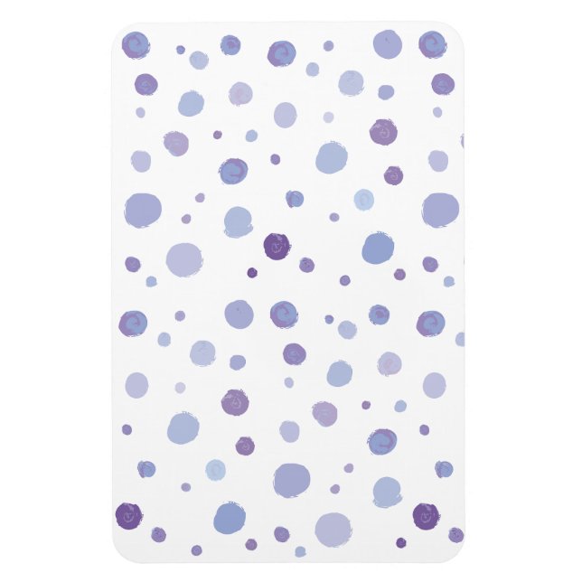 handmålat polka dots magnet (Vertikal)