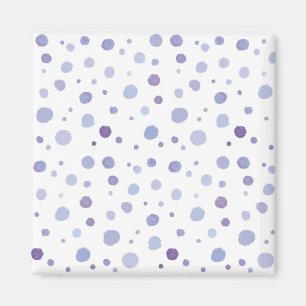 handmålat polka dots magnet