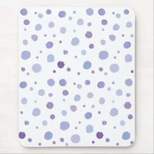 handmålat polka dots musmatta