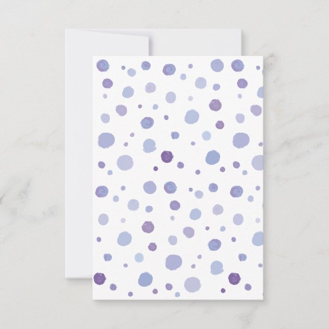 handmålat polka dots OSA kort (Framsida)