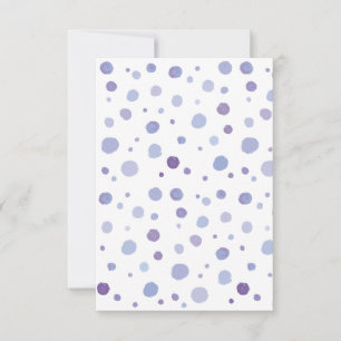 handmålat polka dots OSA kort