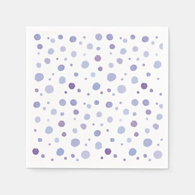 handmålat polka dots pappersservett (Framsidan)
