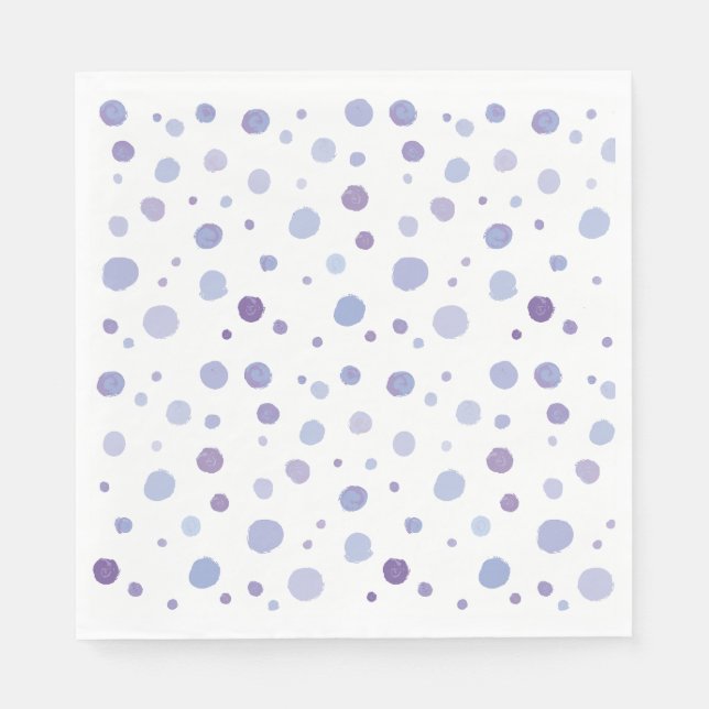 handmålat polka dots pappersservett (Framsidan)